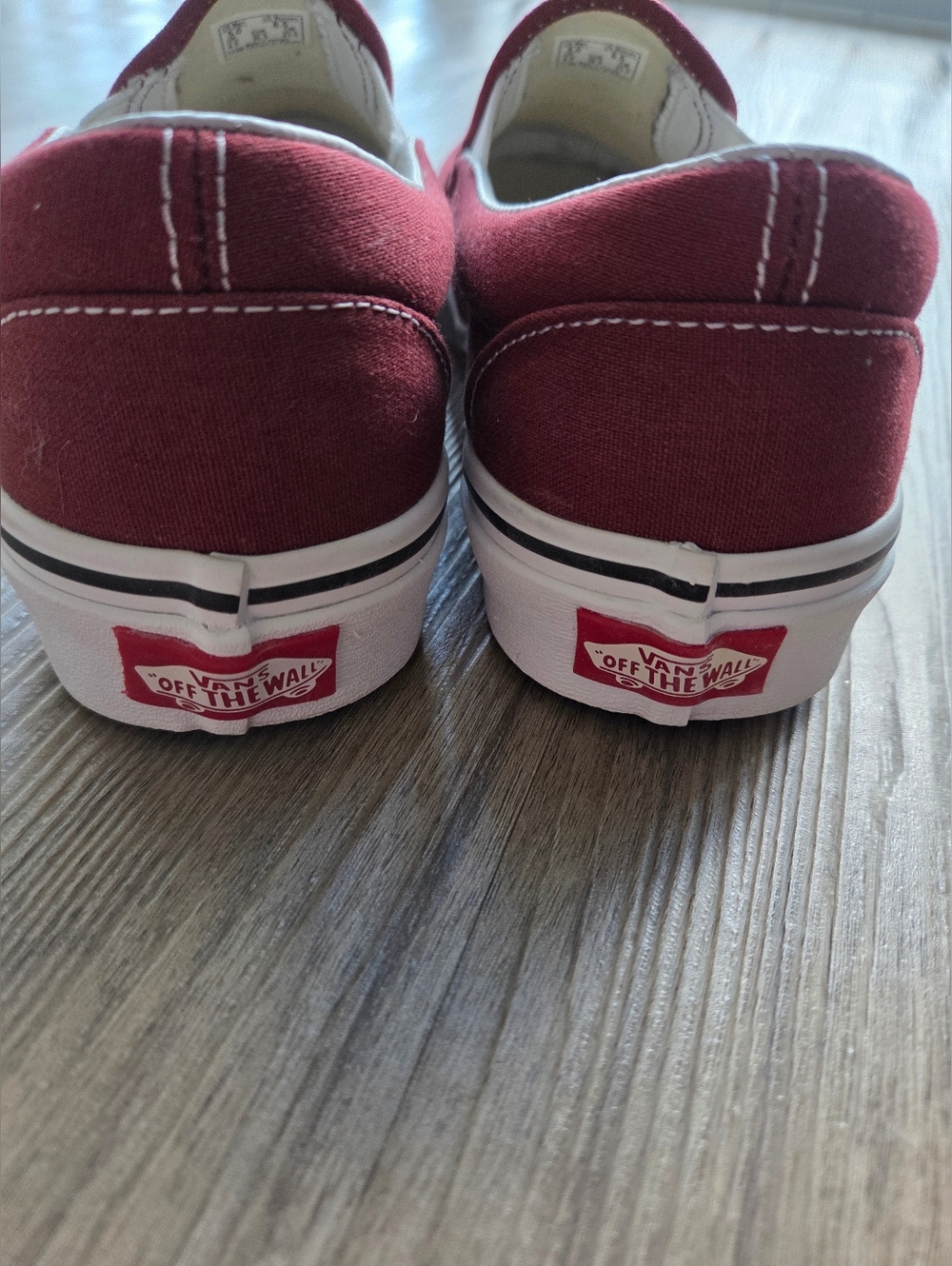 Vans Old Skool Maroon Slip-On Sneakers, Women's Size 6.5, Men's Size 5 - Picture 3 of 12
